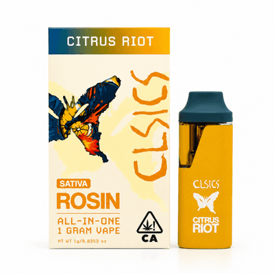 CLSICS Live Rosin All-In-One Cartridge 1g Sativa Citrus Riot