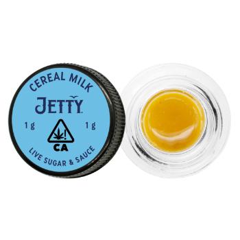 A photograph of Jetty Live Sugar and Sauce 1g Cereal Milk