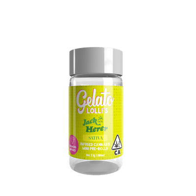 Gelato Lolli's 5pk Infused Mini Preroll .6g Sativa Jack Herer