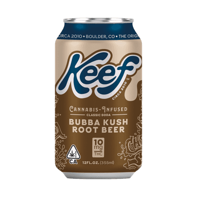 Keef 10mg Bubba Kush Root Beer Classic Soda 12oz