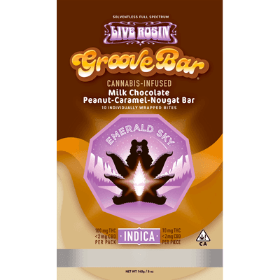 Emerald Sky Live Rosin GrooveBar 10ct 100mg Indica