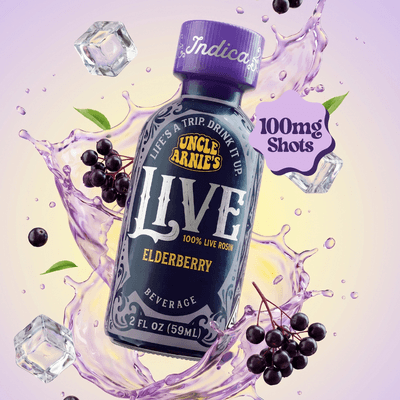Uncle Arnie's 2oz 100% Live Rosin Indica Elderberry 100mg