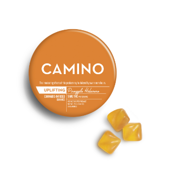 A photograph of Camino Gummies Pineapple Habanero