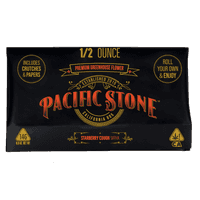 A photograph of Pacific Stone Roll Your Own Sugar Shake 14.0g Pouch Sativa Starberry Cough