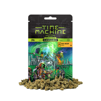 A photograph of Time Machine Flower 7g Sativa Blue Dream