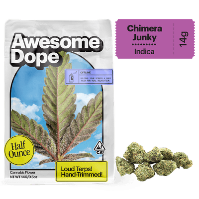 Awesome Dope Smalls Flower 14g Indica Chimera Junky