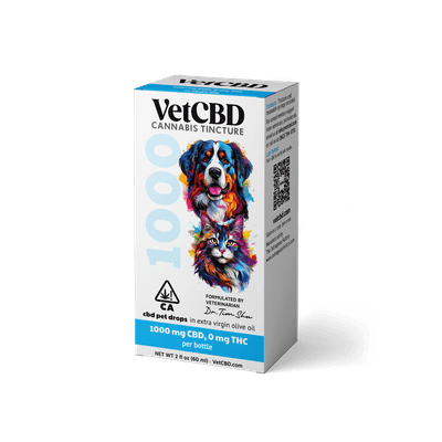 VetCBD Cannabis Tincture 1000mg Unflavored 2oz