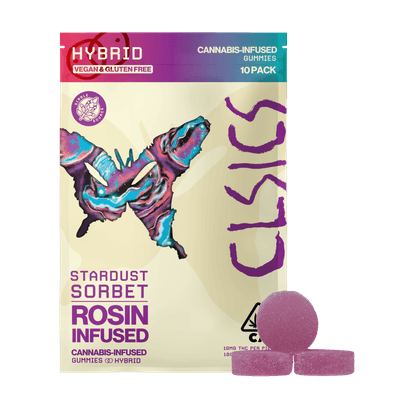 CLSICS Live Rosin Gummies Hybrid Stardust Sorbet