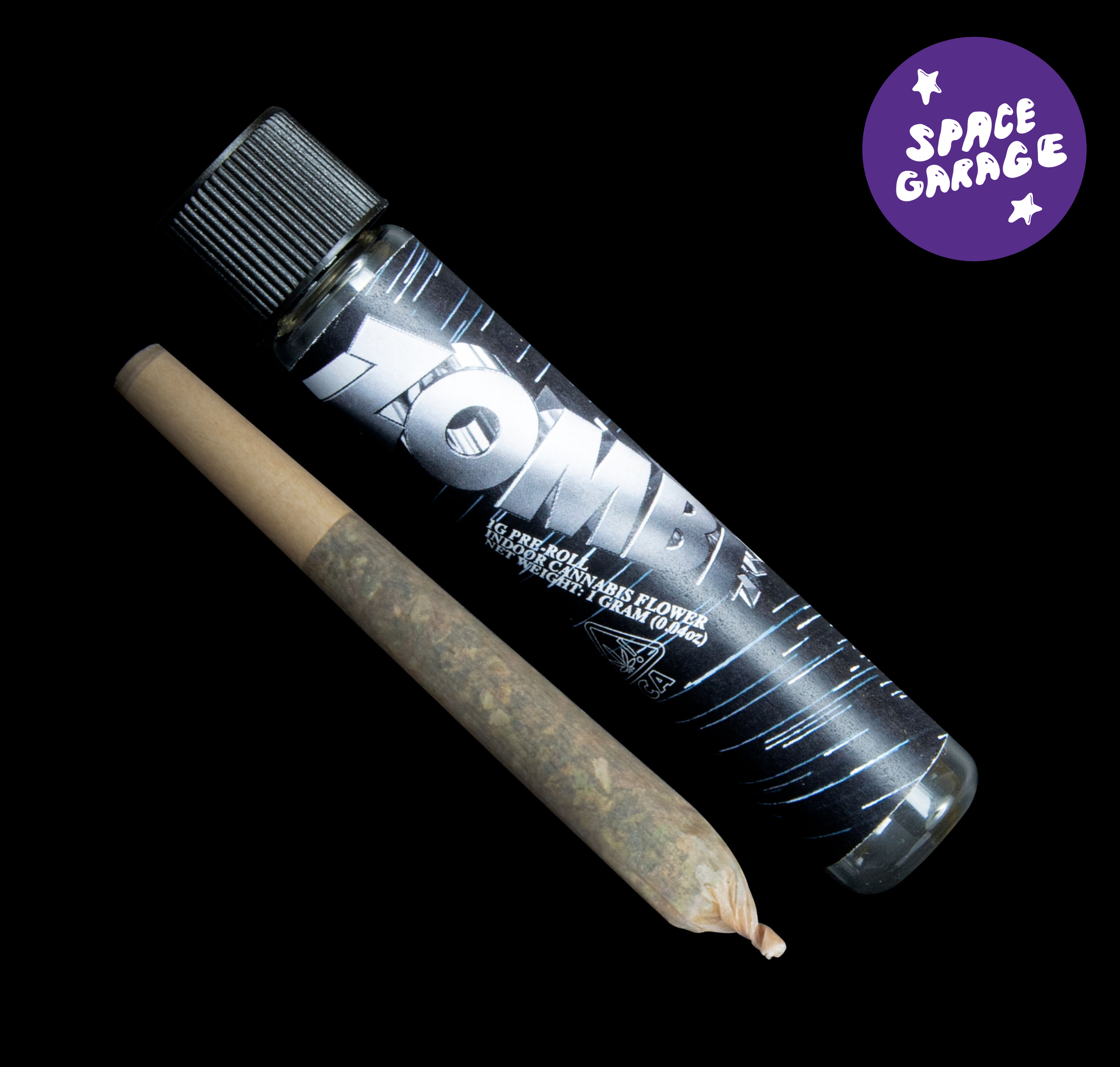 A photograph of Zombi Preroll 1g Space Garage