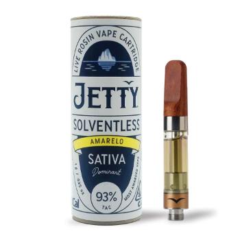 A photograph of Jetty Cartridge OCAL 1g Solventless Amarelo
