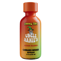 A photograph of Uncle Arnie's Beverage 2oz Magic Mango 100mg