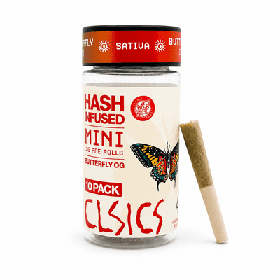 CLSICS Hash Preroll 10pk Sativa Butterfly OG