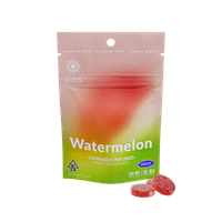 A photograph of Solis Gummies Indica Watermelon 10pk