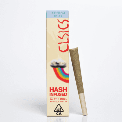 CLSICS Hash Preroll 1g Hybrid Rainbow Beltz