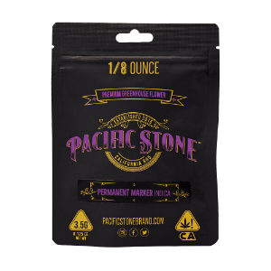 A photograph of Pacific Stone Flower 3.5g Pouch Indica Permanent Marker