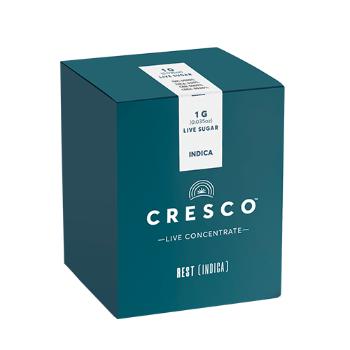 A photograph of Cresco Rest Live Sauce 1g Indica Do Si Crasher