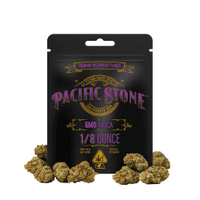 A photograph of Pacific Stone Flower 3.5g Pouch Indica GMO