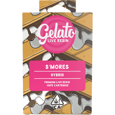 Gelato Live Resin Cartridge 1g Hybrid S'mores 10pk