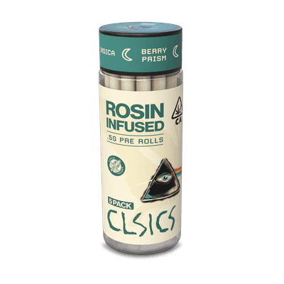 CLSICS Rosin Preroll 5pk .5g Indica Berry Prism