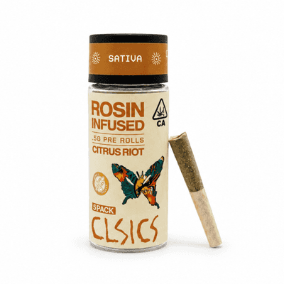 CLSICS Rosin Preroll 5pk .5g Sativa Citrus Riot
