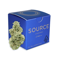 A photograph of Source Flower 3.5g Indica D-33