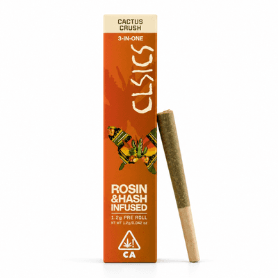 CLSICS Trifecta 1.2g Rosin Hash Preroll Sativa Cactus Crush