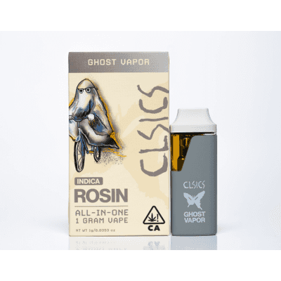 CLSICS Live Rosin All-In-One Cartridge 1g Indica Ghost Vapor
