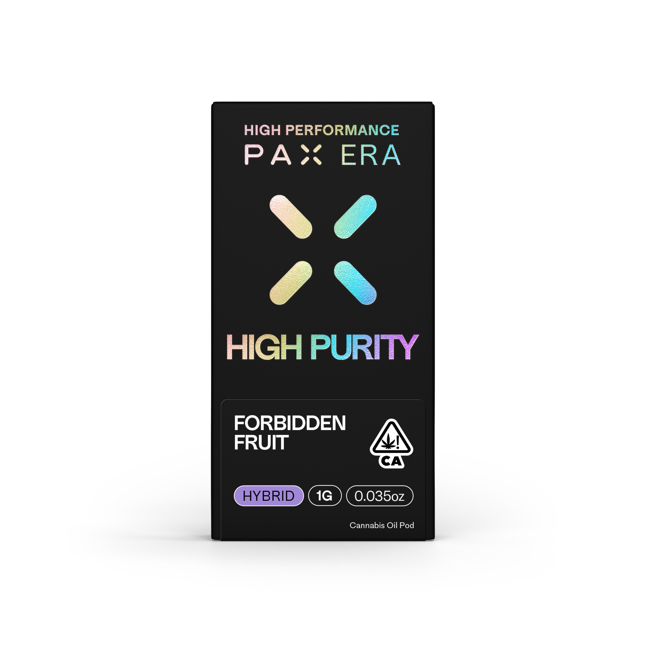 A photograph of PAX High Purity THC Pod 1g Hybrid Forbidden Fruit