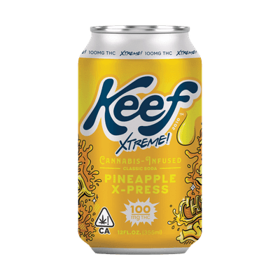 Keef 100mg Pineapple X-press Xtreme Classic Soda 12oz RETAIL ID ALLOCATED