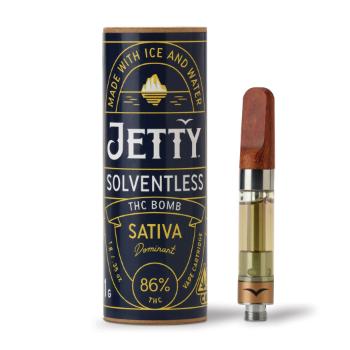 A photograph of Jetty Cartridge 1g Solventless THC Bomb