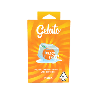 Gelato Flavors Cartridge 1g Indica Peach Freeze 10pk