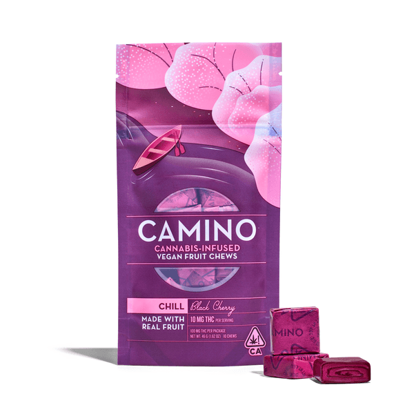 A photograph of Camino Chews Black Cherry