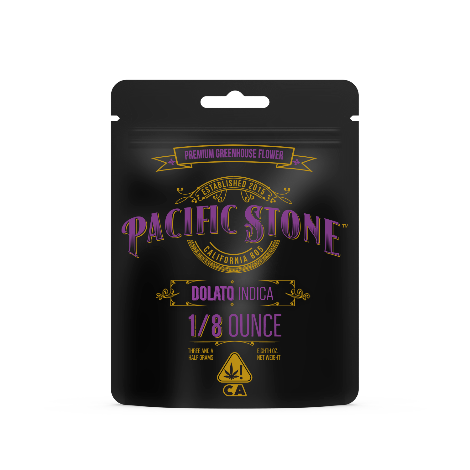 A photograph of Pacific Stone Flower 3.5g Pouch Indica Dolato