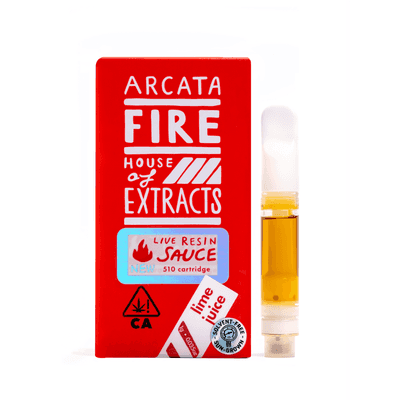 Arcata Fire 100% Live Resin Cartridge 1g Hybrid Lime Juice