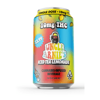 A photograph of Uncle Arnie's Beverage 7.5oz Iced Tea Lemonade 10mg 12pk