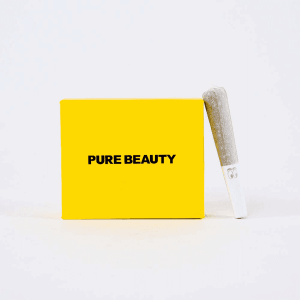 A photograph of Pure Beauty Babies 10pk Yellow Box Sativa