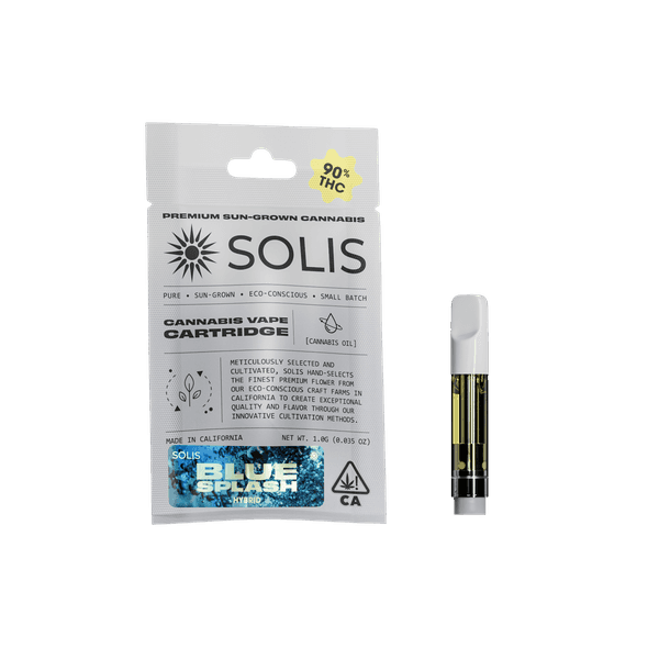 A photograph of Solis Cartridge 1g Hybrid Blue Splash