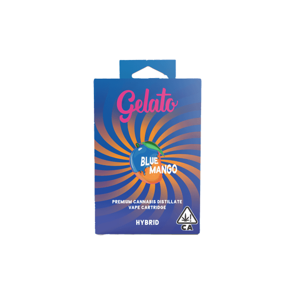 A photograph of Gelato Flavors Cartridge 1g Hybrid Blue Mango