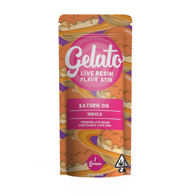 Gelato Live Resin All-In-One 1g Indica Saturn Og 10pk