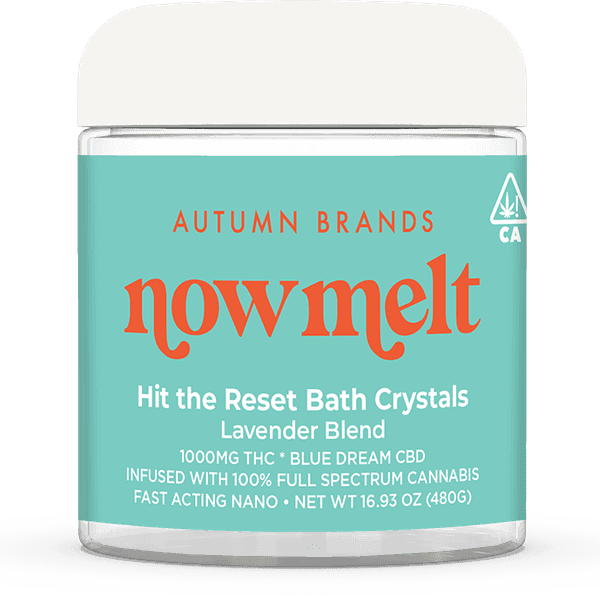 A photograph of Autumn Brands Single Serving Hit the Reset Bath Crystals Lavender