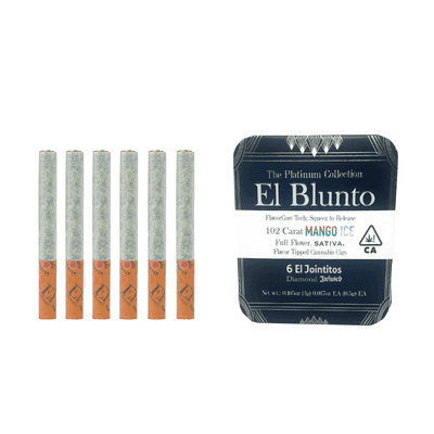 El Blunto FlavorCore Diamond Jointito .5g Sativa 102 Carat Mango Ice 6pk 3g