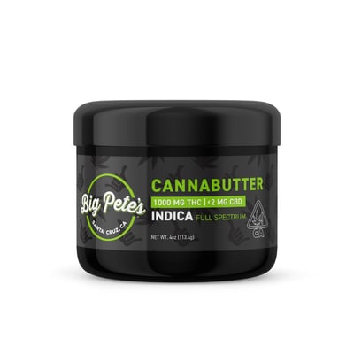 Big Pete's Cannabutter Indica Jar 1,000mg THC