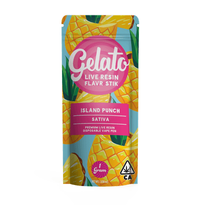 Gelato Live Resin All-In-One 1g Sativa Island Punch 10pk