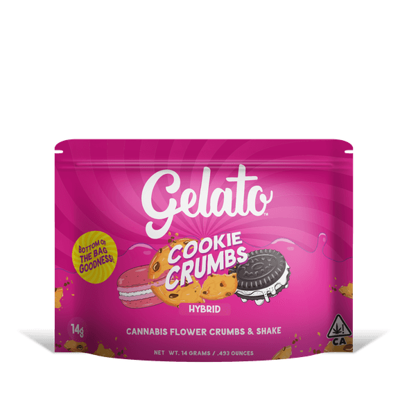 A photograph of Gelato Cookie Crumbs and Shake 14g Hybrid Biscotti