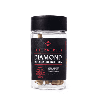 The Pairist Diamond Infused Preroll 0.5g Hybrid Sour Peaches 7pk 3.5g