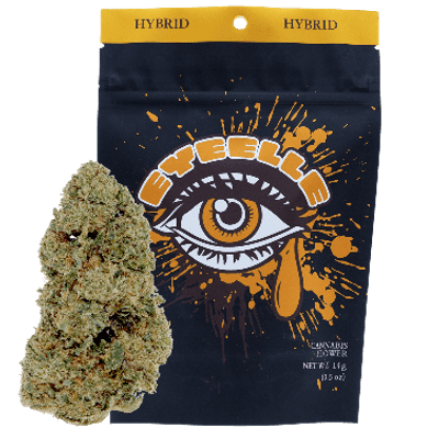 Eyeelle Black Flower 14g Hybrid Animal Sherb Mintz