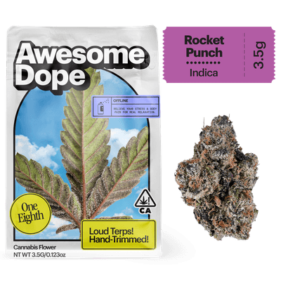 Awesome Dope Flower 3.5g Indica Rocket Punch