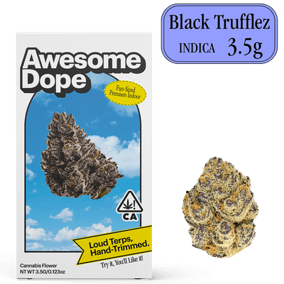 Awesome Dope Indoor Flower 3.5g Indica Black Trufflez