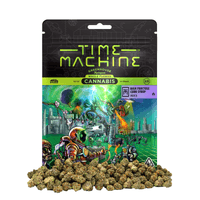 A photograph of Time Machine Flower 14g Indica High Fructose Corn Syrup 8ct