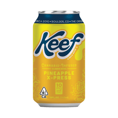 Keef 10mg Pineapple X-Press Classic Soda 12oz